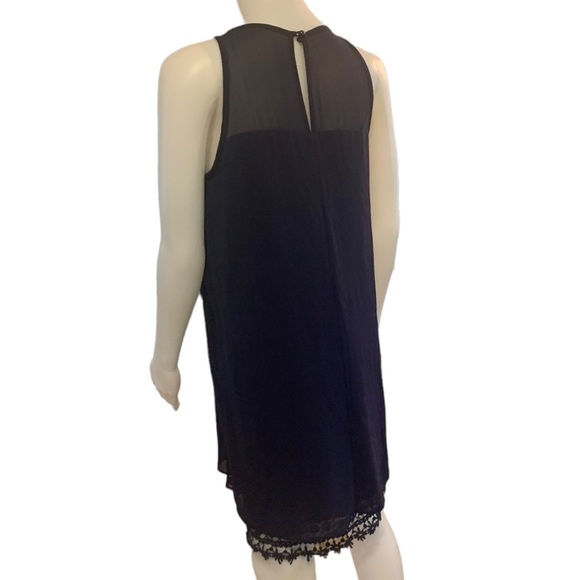 I.N. San Francisco Navy Sleeveless Chiffon Shift Dress - Picture 9 of 9